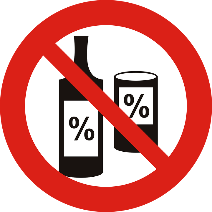 Foto weigering van alcohol